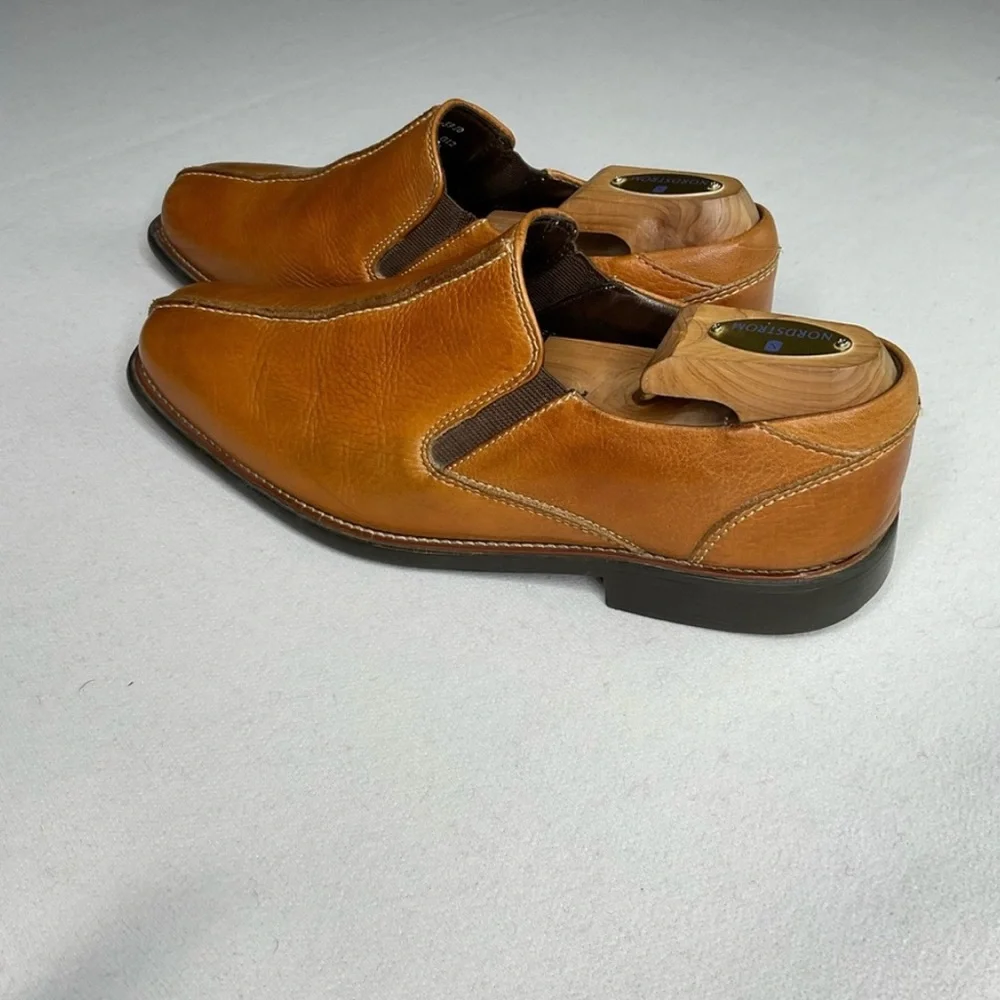💚 JOHNSTON & MURPHY MENS SPLIT TOE CASUAL SLIP ON DRESS SHOE. GOOD COND - Picture 6 of 14